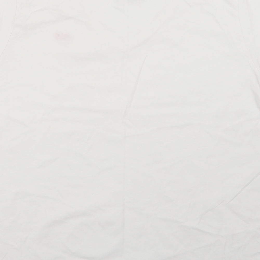 HIS Womens White   Basic T-Shirt Size 22