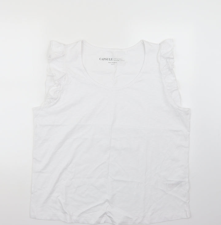 Capsule Womens White   Basic T-Shirt Size 22