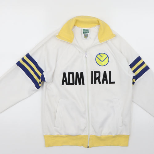 Score Draw Mens White   Jacket Coat Size S  - Leeds United FC