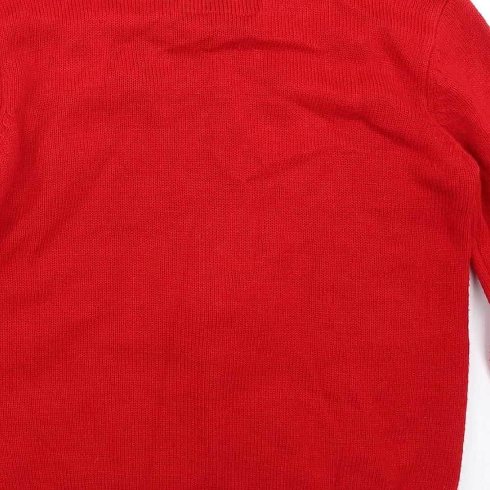 Primark Boys Red   Pullover Jumper Size 13 Years