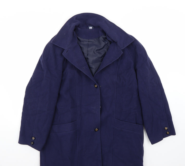 Millburn Womens Purple Jacket Coat Size 14