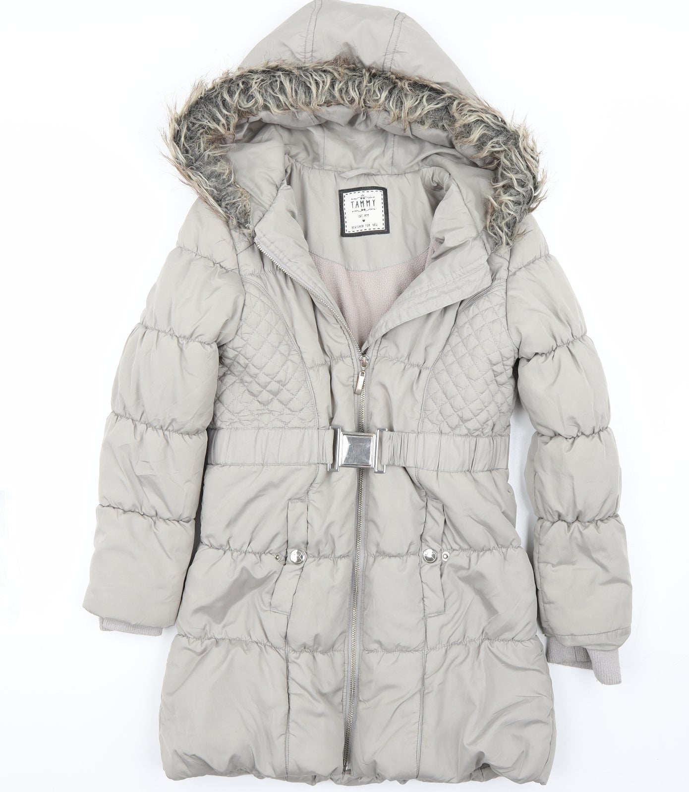 Tammy Girls Grey   Jacket Coat Size 13 Years