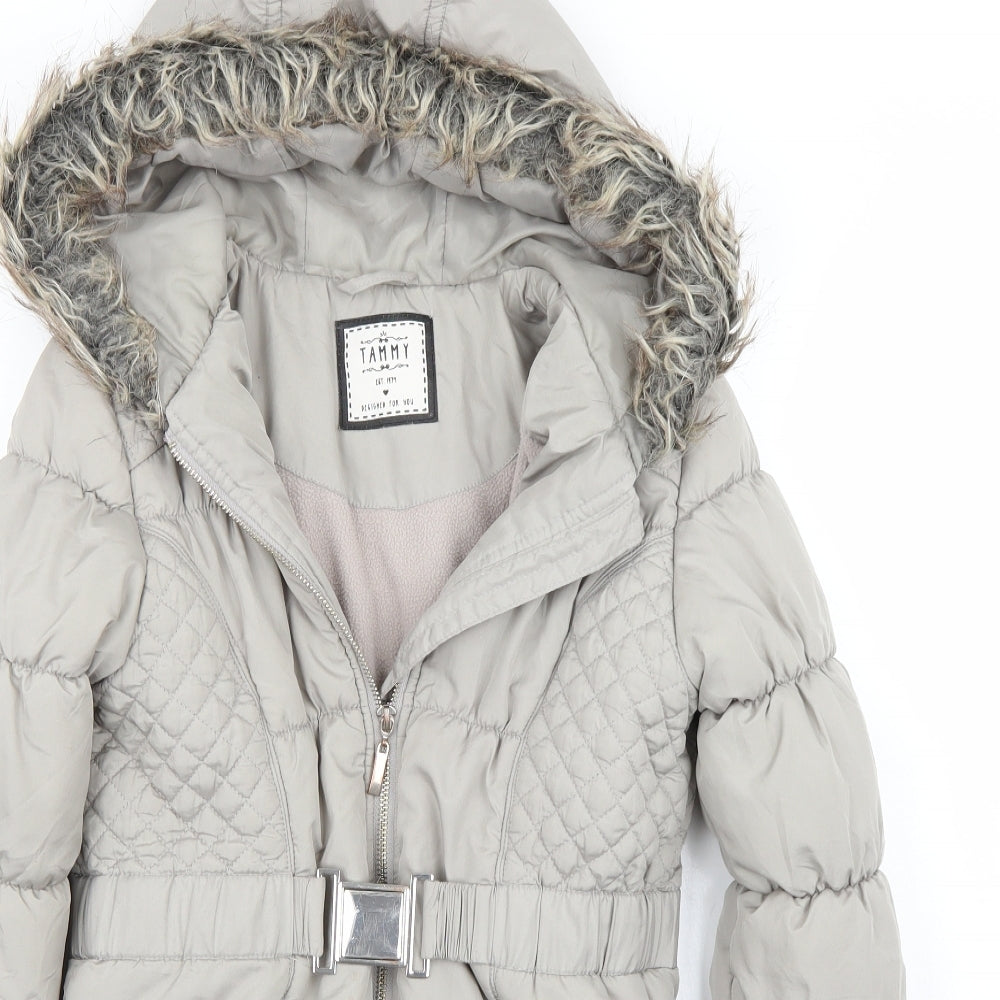 Tammy Girls Grey   Jacket Coat Size 13 Years