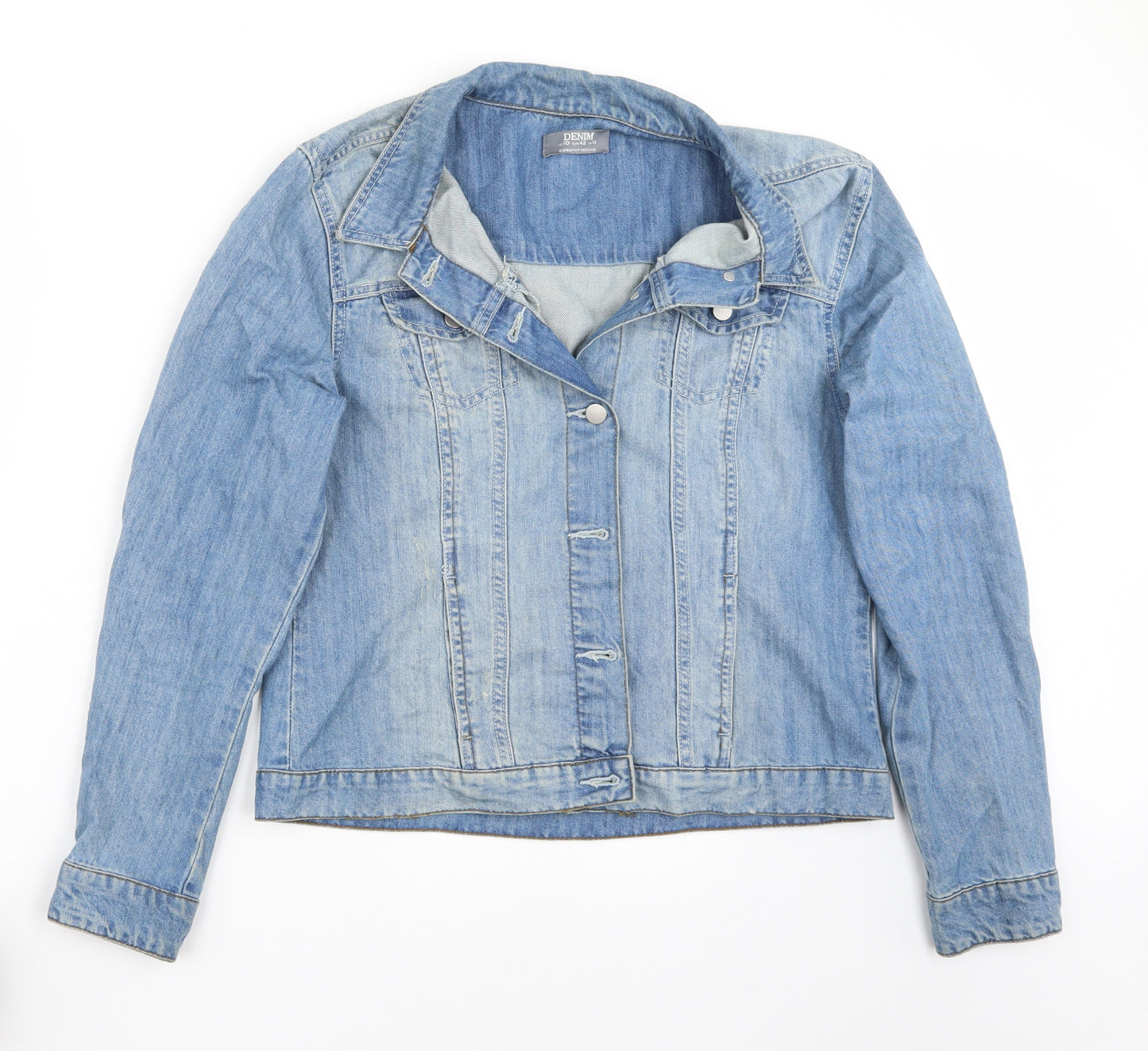 Denim  Womens Blue   Jacket Coat Size 14