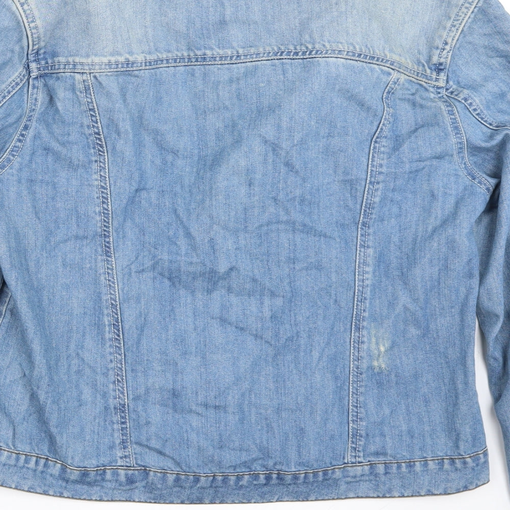 Denim  Womens Blue   Jacket Coat Size 14