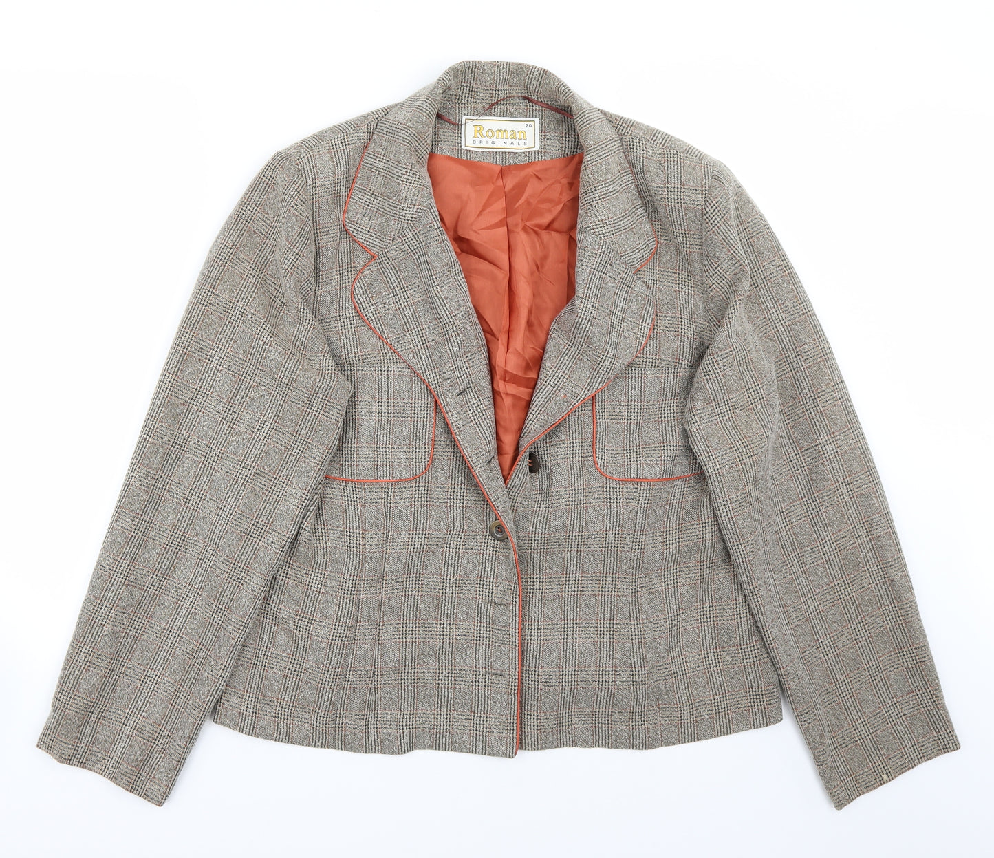 Roman Womens Brown   Jacket Blazer Size 20