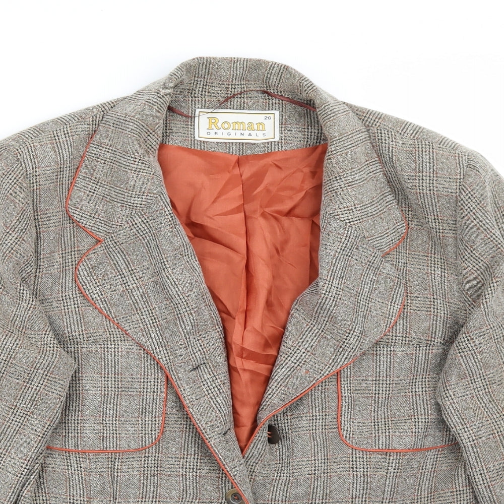 Roman Womens Brown   Jacket Blazer Size 20