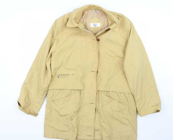 Klass Womens Beige Jacket Coat Size M