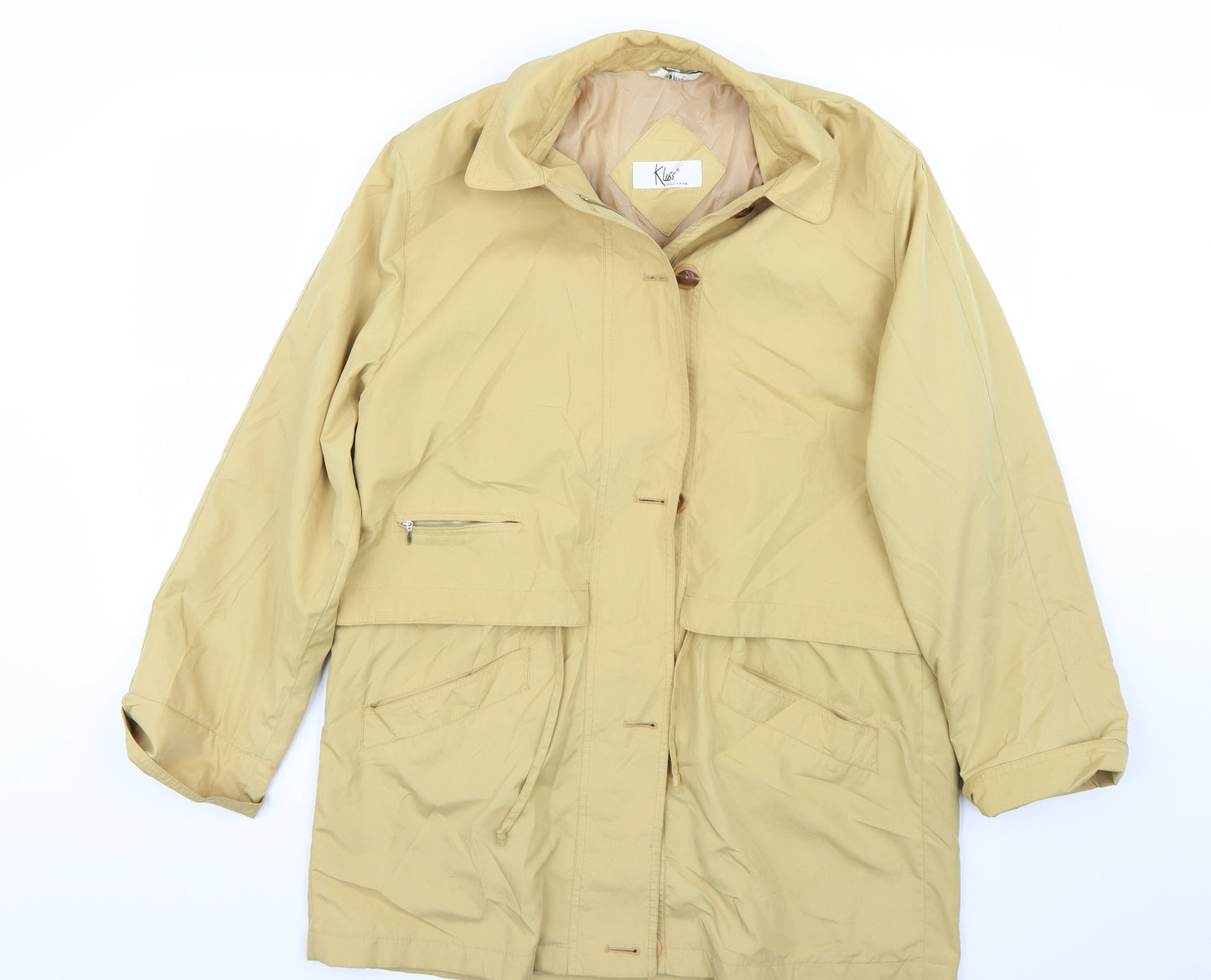 Klass Womens Beige   Jacket Coat Size M