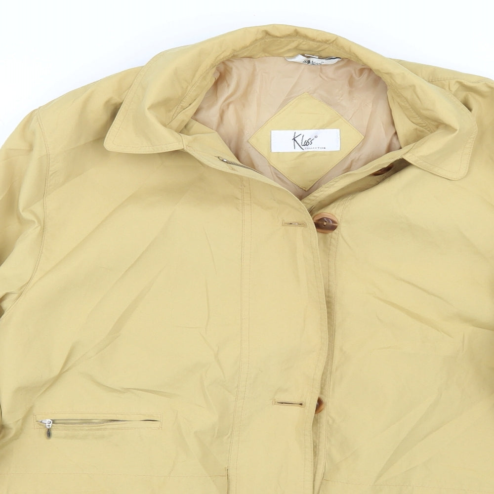 Klass Womens Beige   Jacket Coat Size M