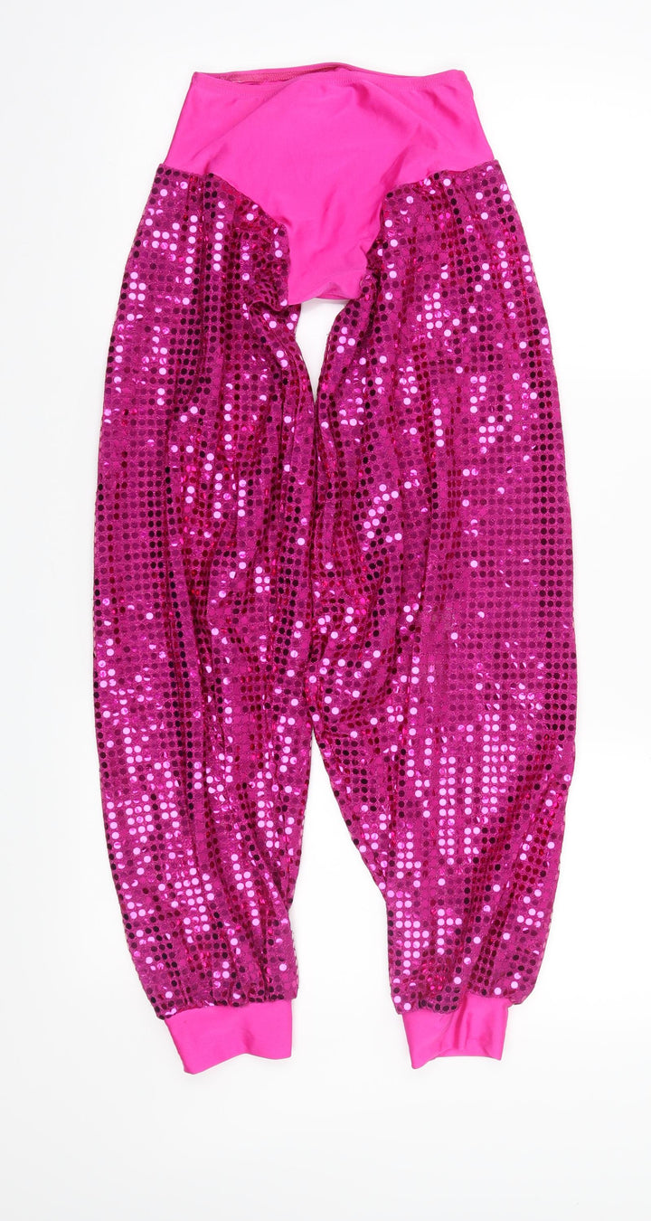 Danse Dezines Girls Pink   Harem Trousers