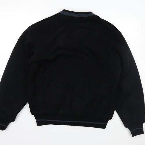Gianfranco Mens Black  Knit Jacket Coatigan Size M