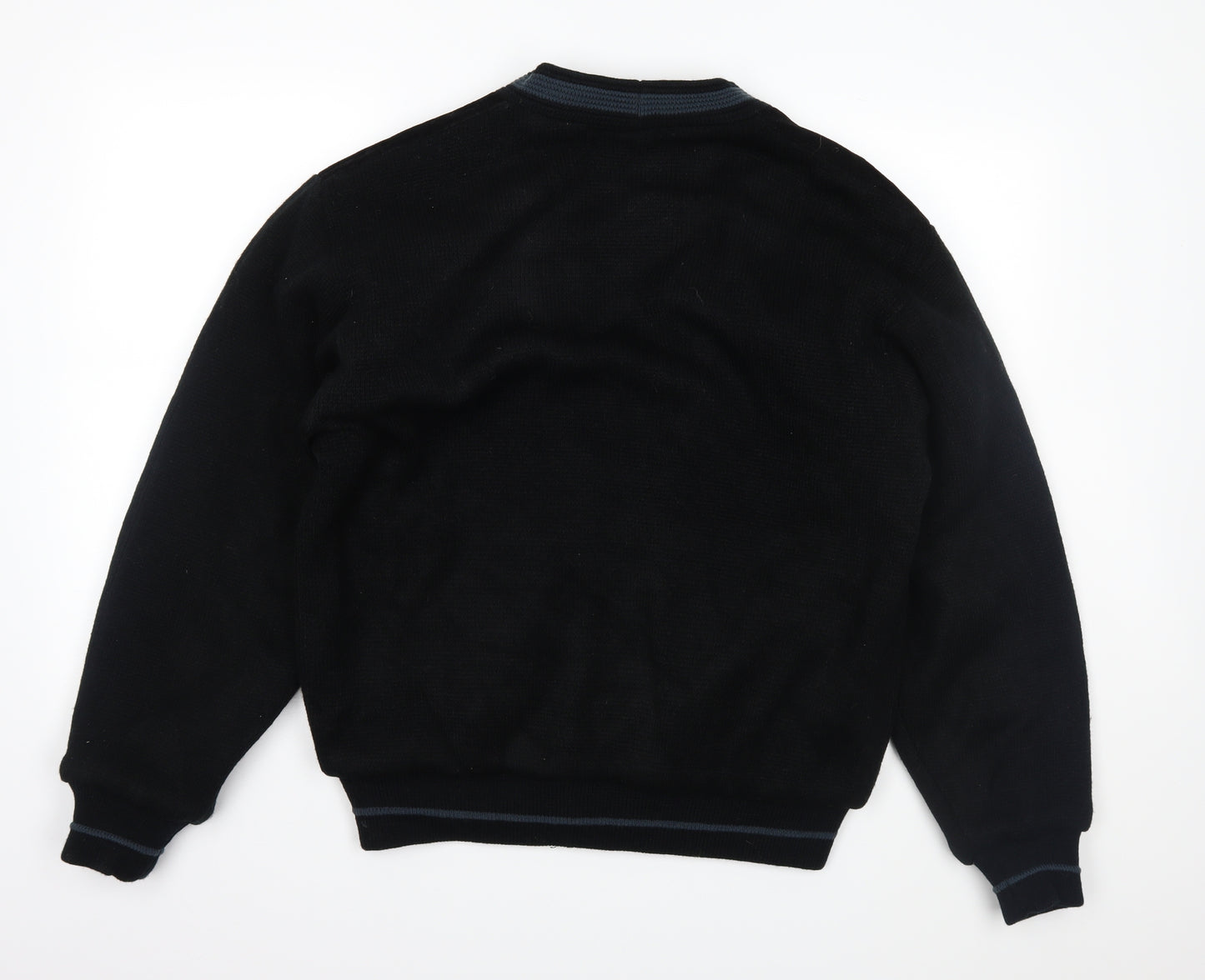 Gianfranco Mens Black  Knit Jacket Coatigan Size M