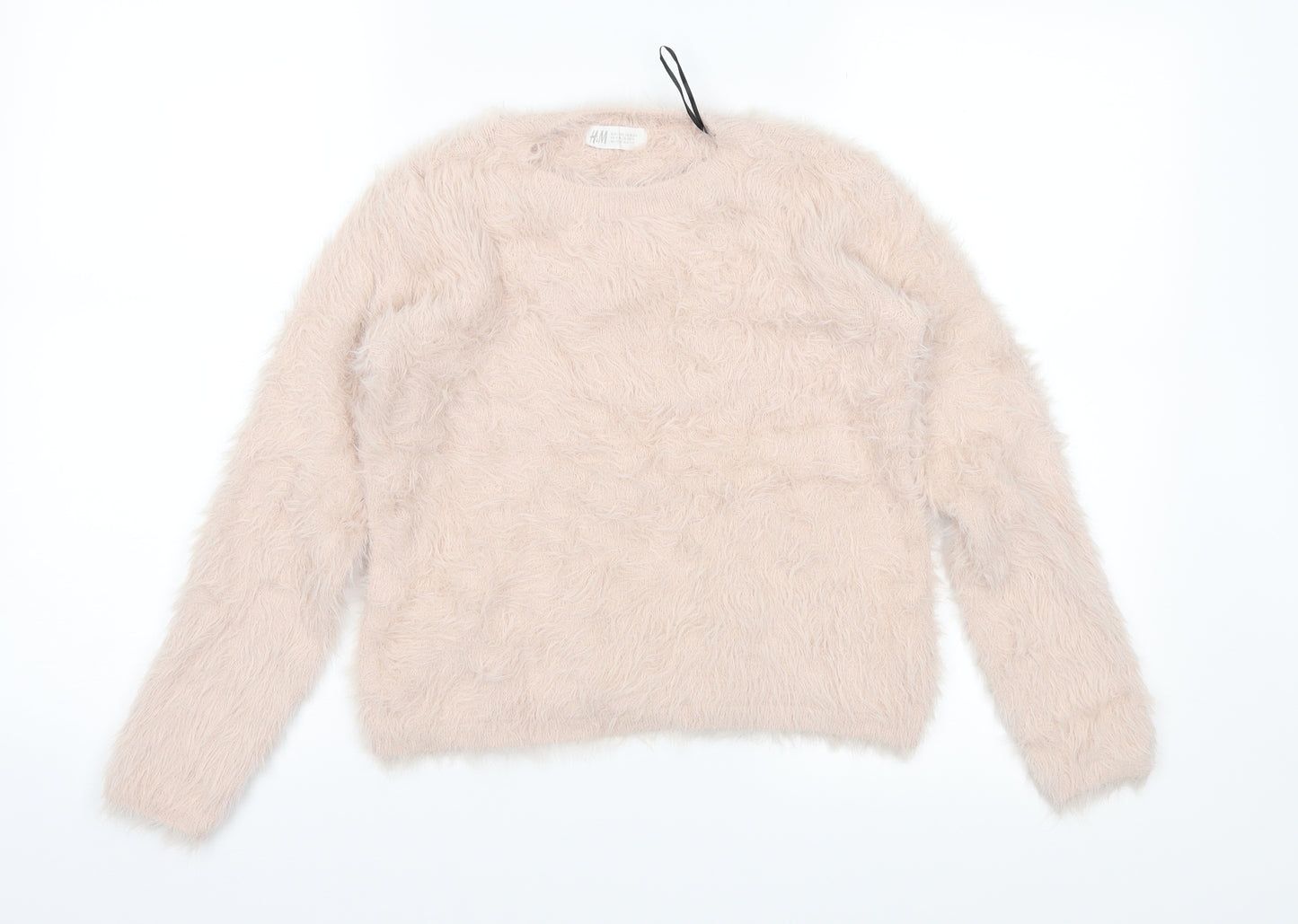H&M Girls Pink  Knit Pullover Jumper Size 11-12 Years