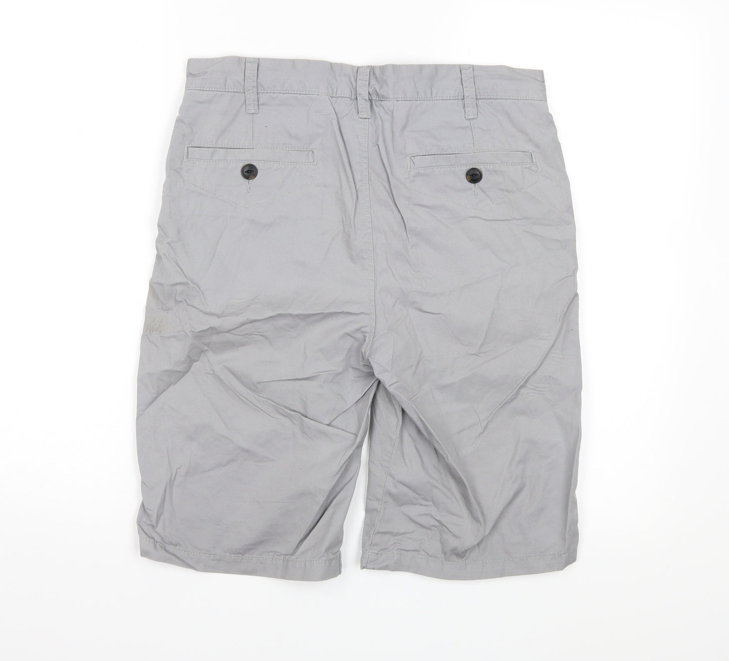 Red Herring Mens Grey   Chino Shorts Size 30 in