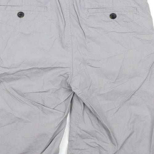 Red Herring Mens Grey   Chino Shorts Size 30 in