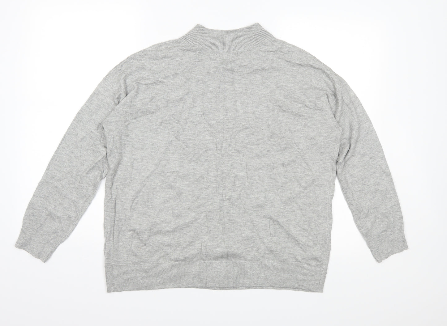 Marks and Spencer Mens Grey  Knit Pullover Jumper Size M