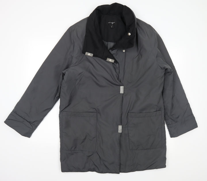 House of Fraser Womens Grey   Overcoat Coat Size 10