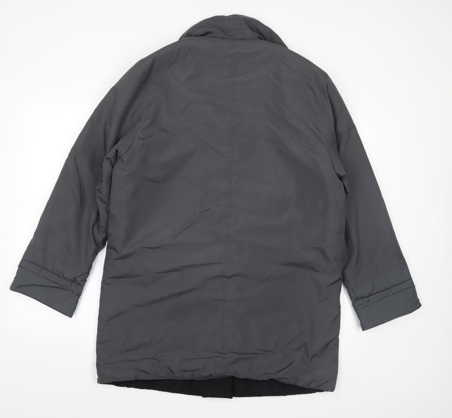 House of Fraser Womens Grey   Overcoat Coat Size 10