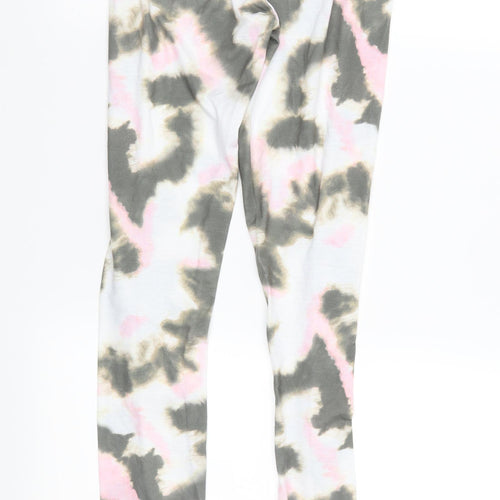 ASOS Womens Brown Camouflage Jersey Carrot Leggings Size 6 L30 in