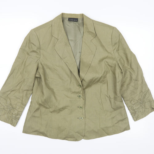 Alex & Co Womens Green   Jacket  Size 14
