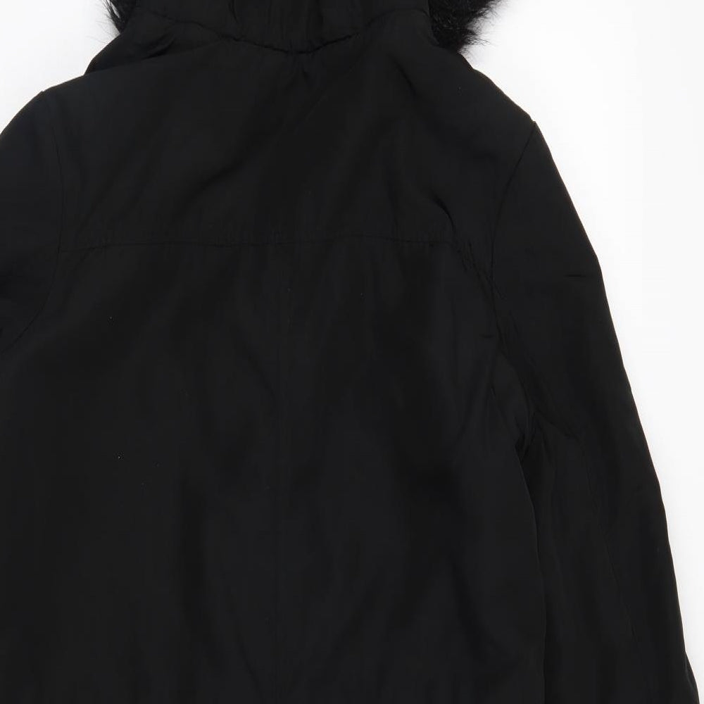 Dorothy Perkins Womens Black   Parka Coat Size 10