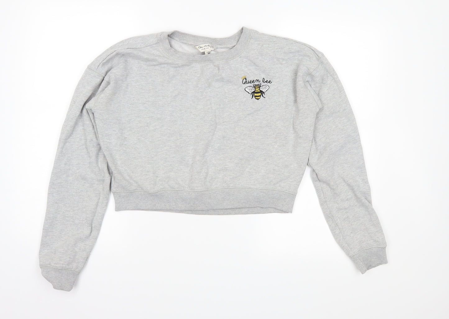 Miss Selfridge Womens Grey   Pullover Sweatshirt Size 10
