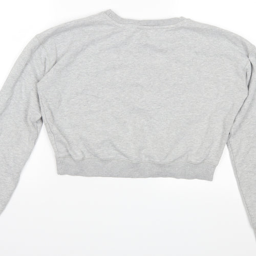 Miss Selfridge Womens Grey   Pullover Sweatshirt Size 10