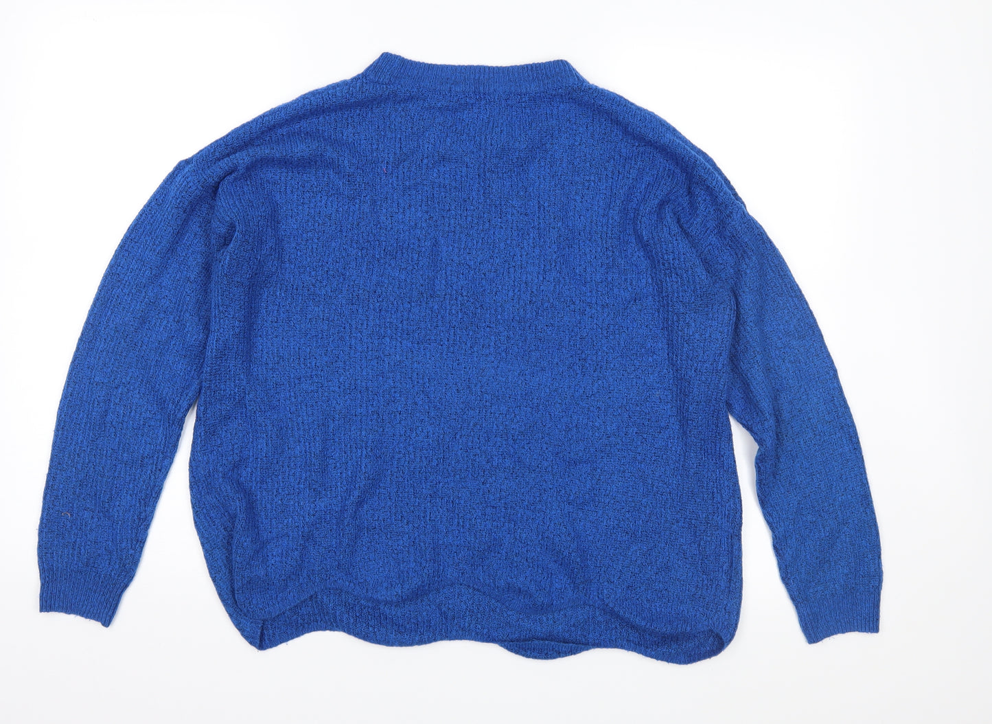 TU Womens Blue  Knit Pullover Jumper Size 14