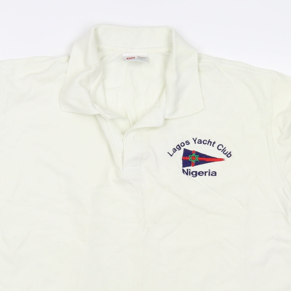 BYC Mens Ivory    Polo Size XL