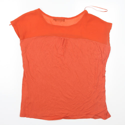 Authentic Womens Orange   Basic T-Shirt Size 16