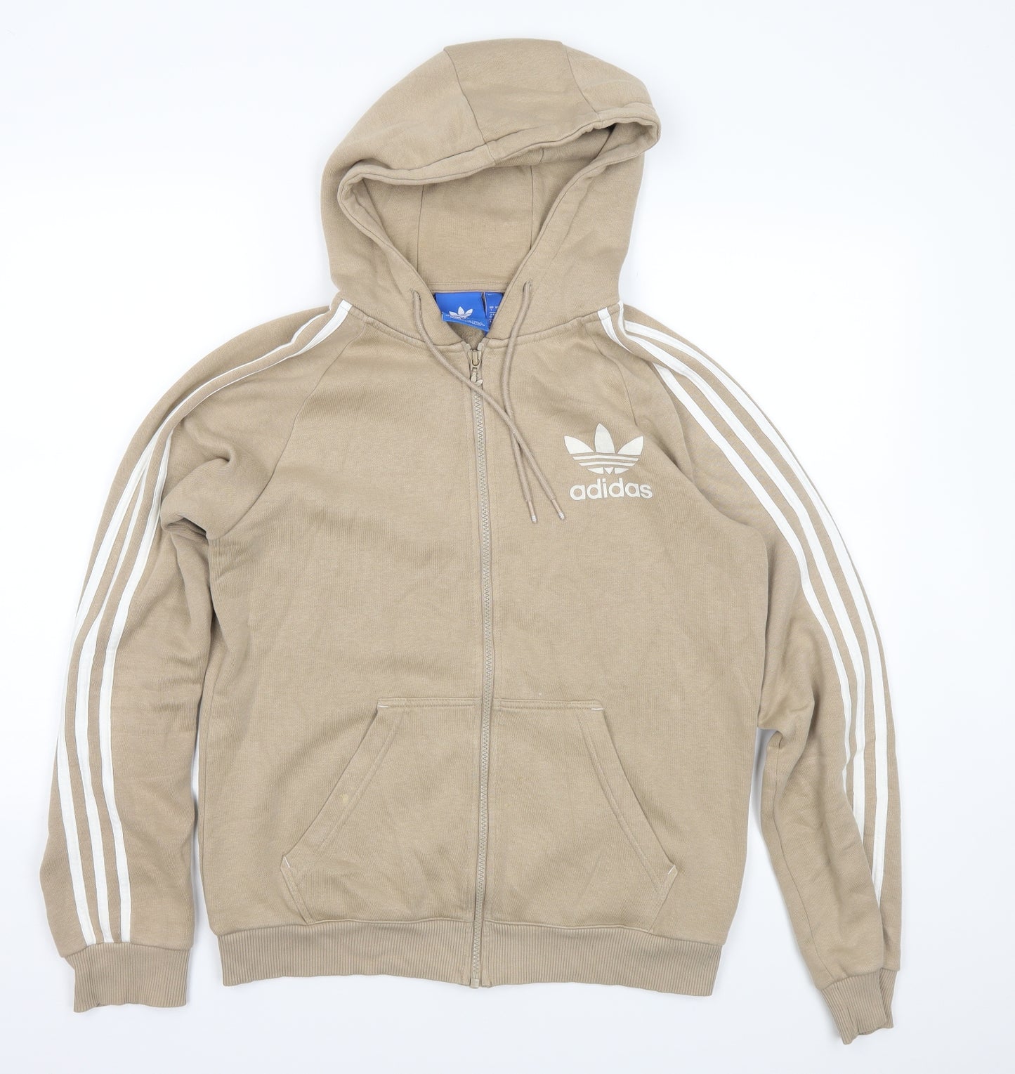 adidas Mens Brown   Full Zip Hoodie Size S