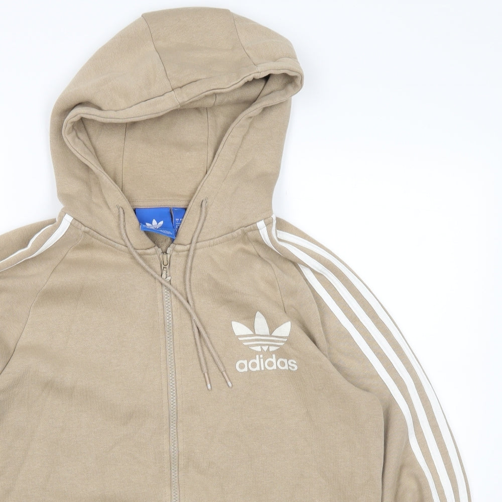 adidas Mens Brown   Full Zip Hoodie Size S