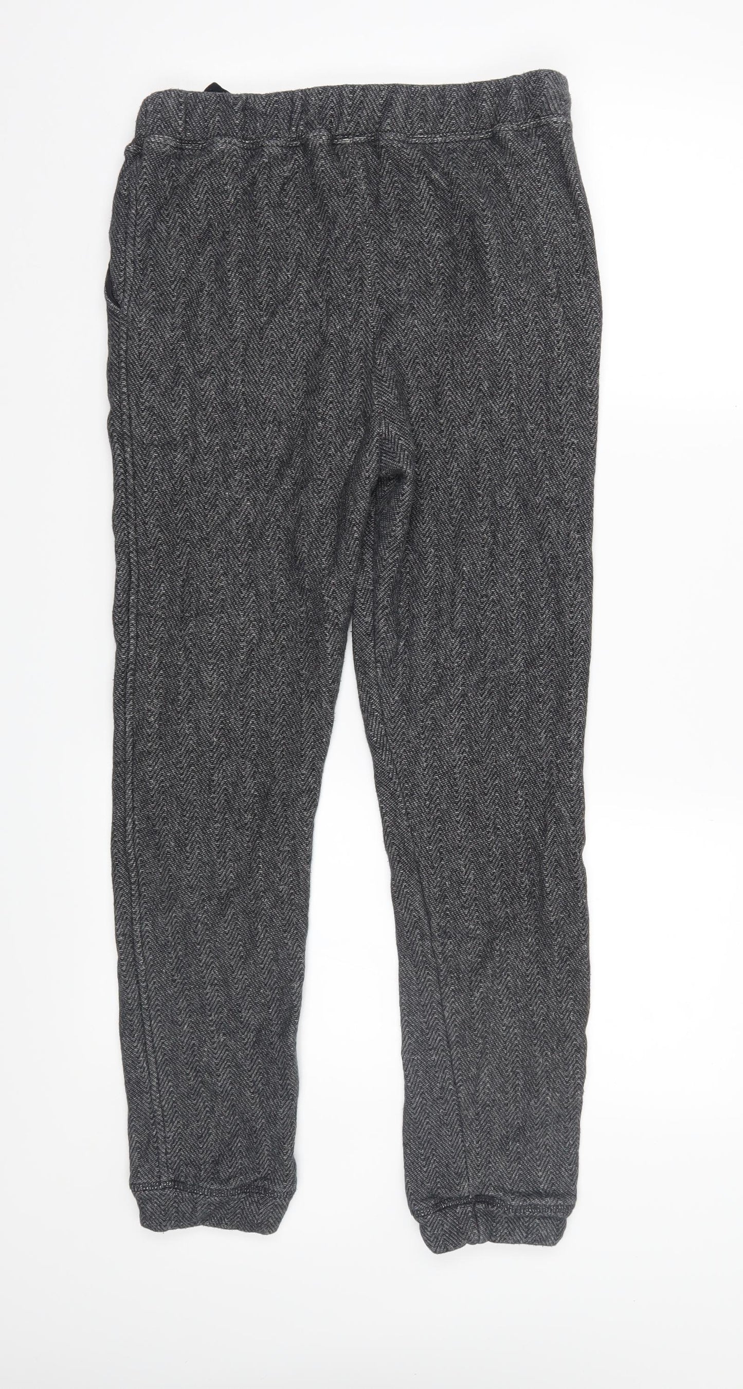 Jigsaw Womens Grey Herringbone  Jogger Trousers Size S L28 in