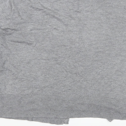 Primark Womens Grey  Knit Cardigan Jumper Size M