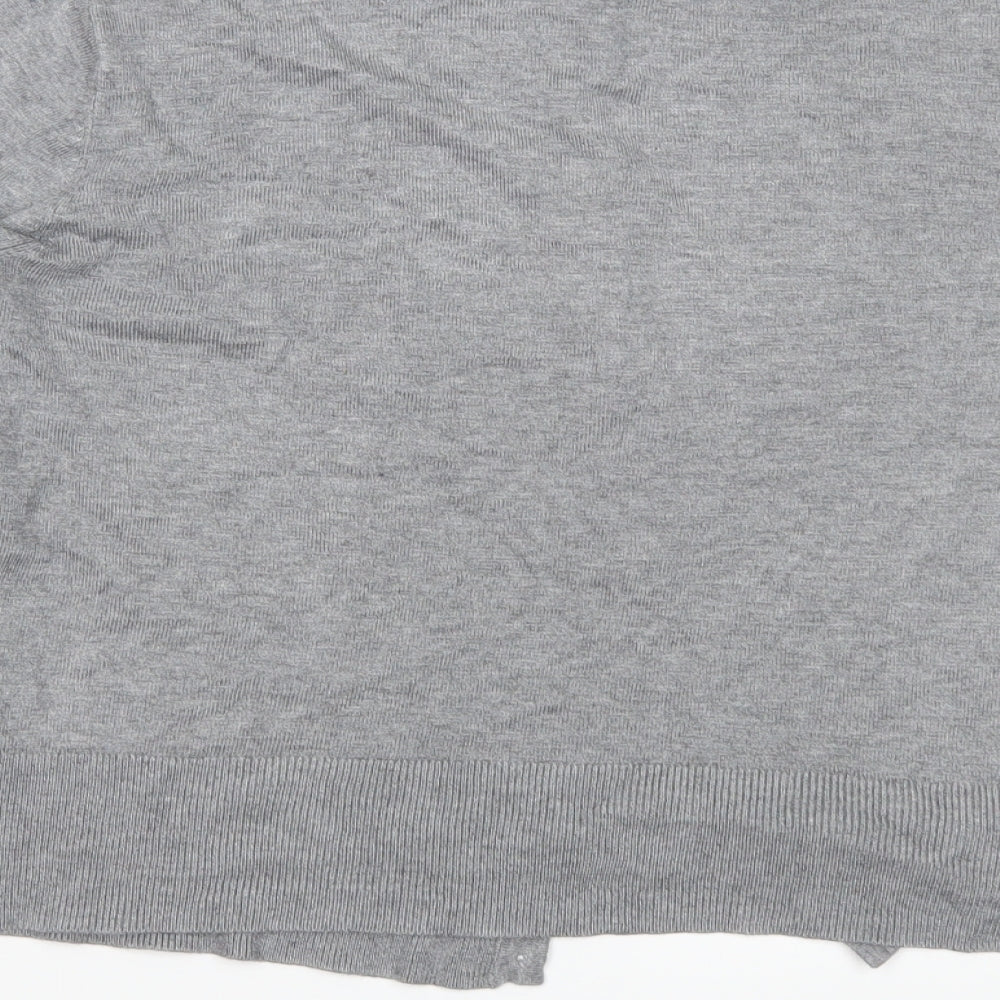 Primark Womens Grey  Knit Cardigan Jumper Size M