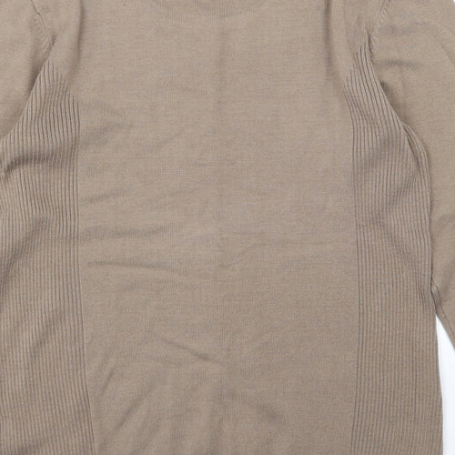 Preworn Womens Brown  Knit Pullover Jumper Size 14