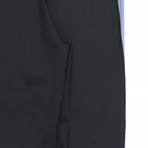 F&F Womens Black Striped  Compression Leggings Size 18 L26 in