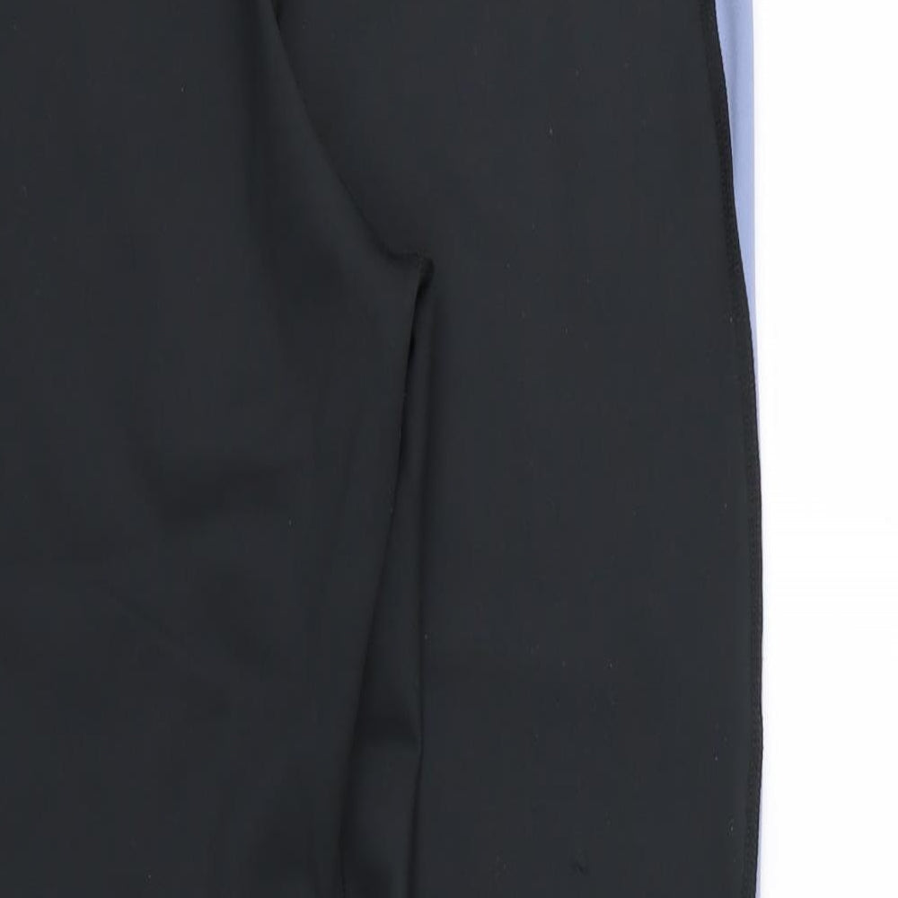 F&F Womens Black Striped  Compression Leggings Size 18 L26 in