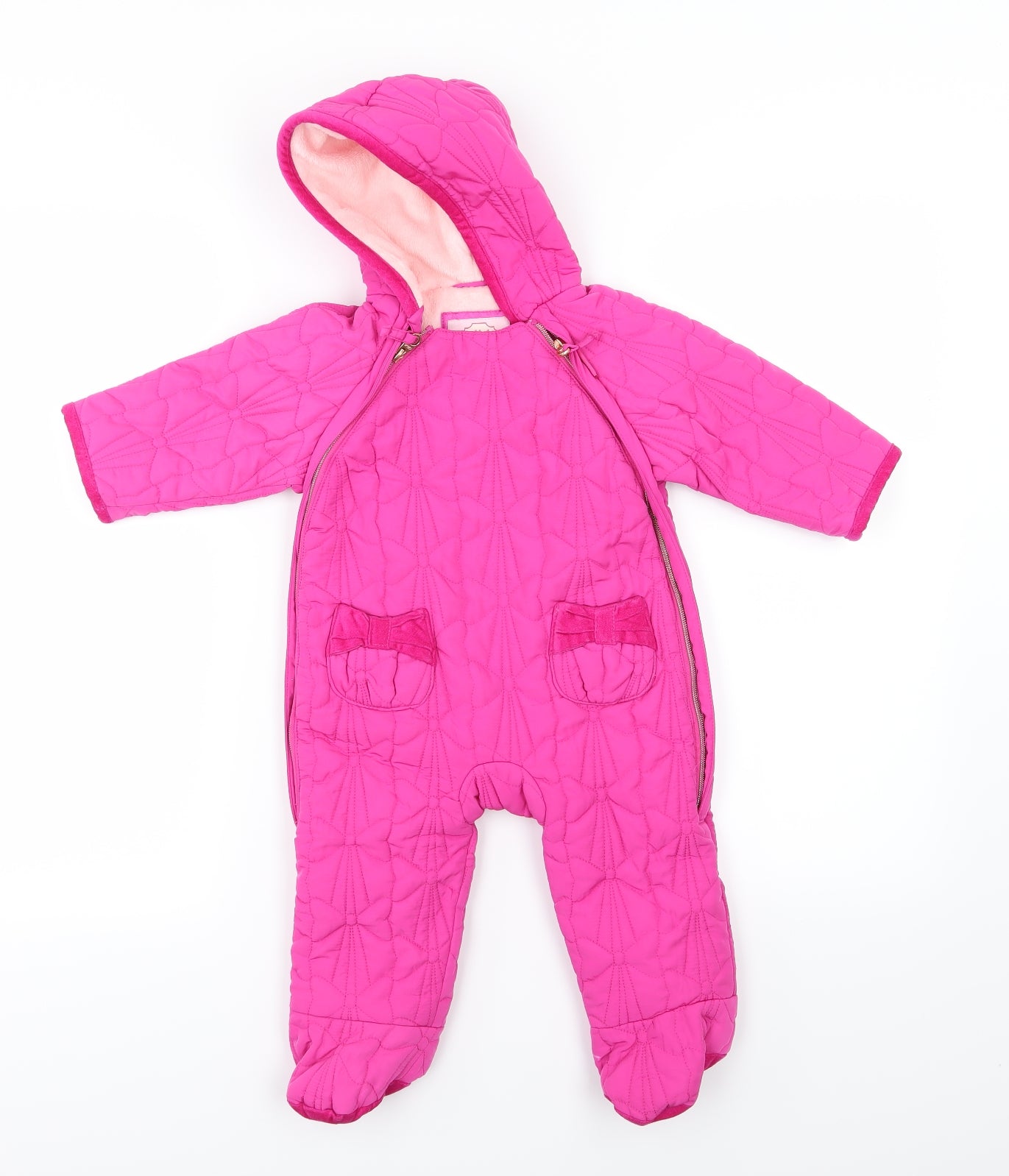 Baker Girls Pink   Jacket Snowsuit Size 6-9 Months