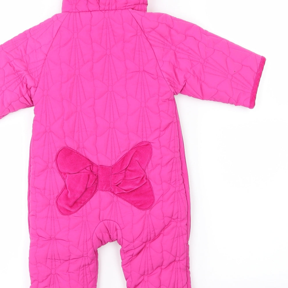 Baker Girls Pink   Jacket Snowsuit Size 6-9 Months