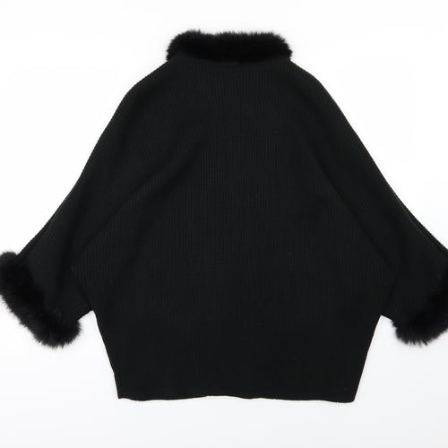 Zoja Womens Black  Knit Jacket  Size XL