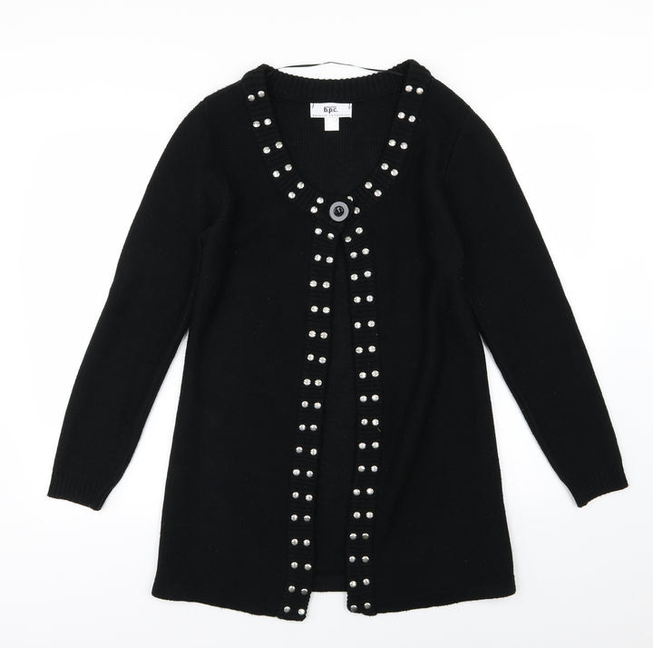 bonprix Womens Black  Knit Cardigan Jumper Size S
