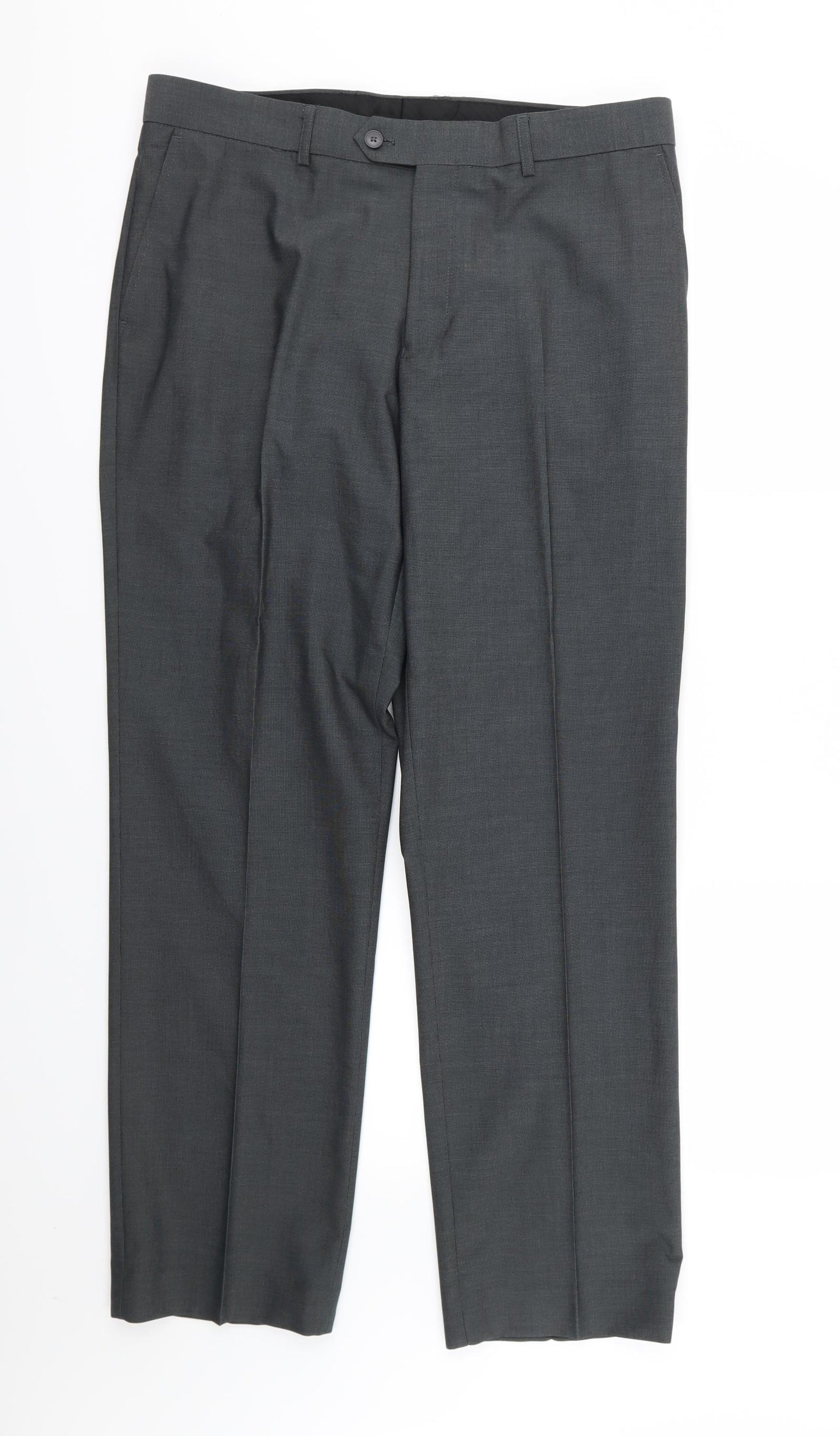 F&F Mens Grey  Rayon Trousers  Size 36 L31 in