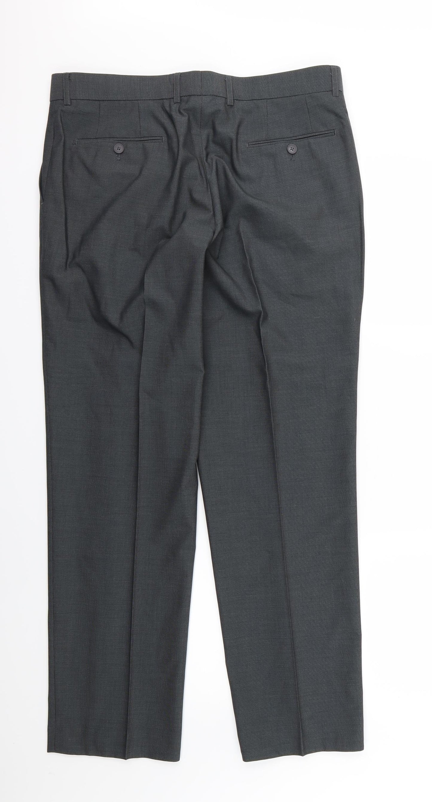 F&F Mens Grey  Rayon Trousers  Size 36 L31 in