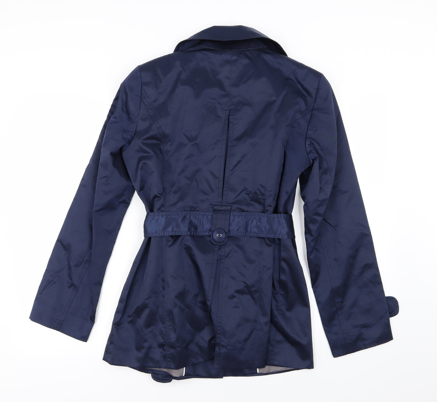 John Lewis Womens Blue   Overcoat Coat Size 12