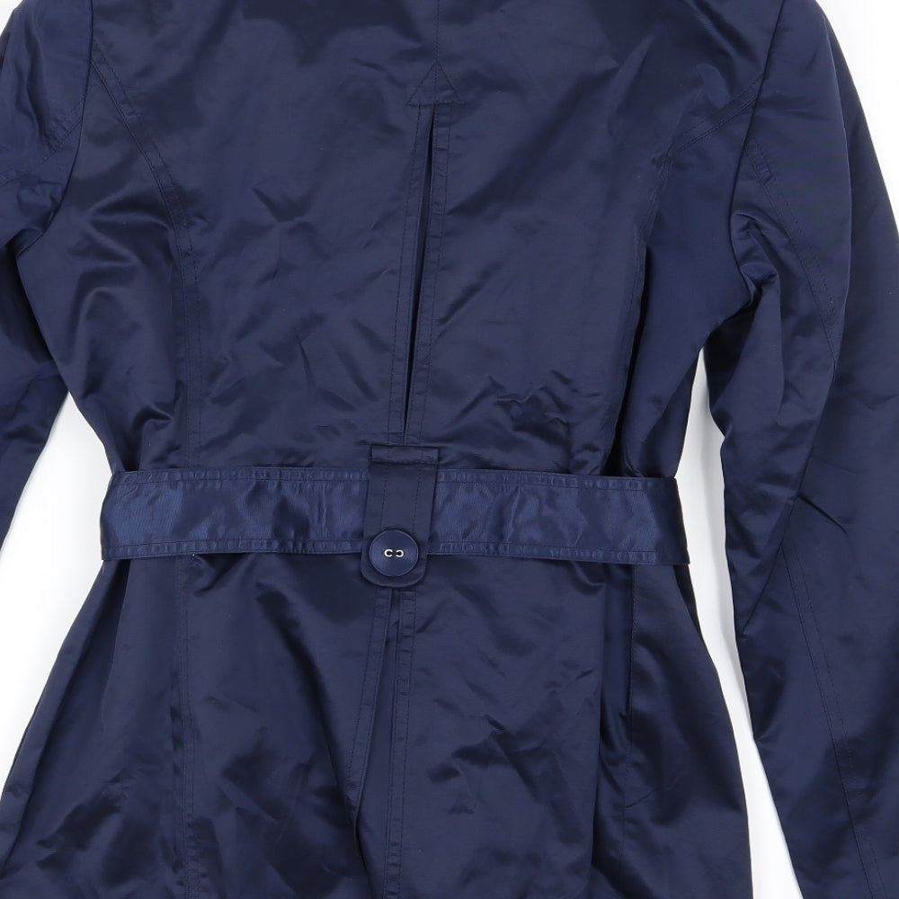 John Lewis Womens Blue   Overcoat Coat Size 12