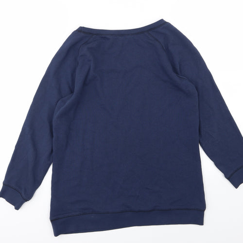 AriZona Womens Blue  Jersey Pullover Sweatshirt Size 14