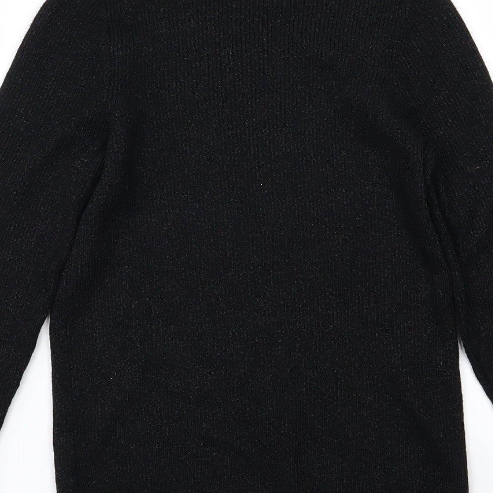 F&F Womens Black  Knit Pullover Jumper Size 10