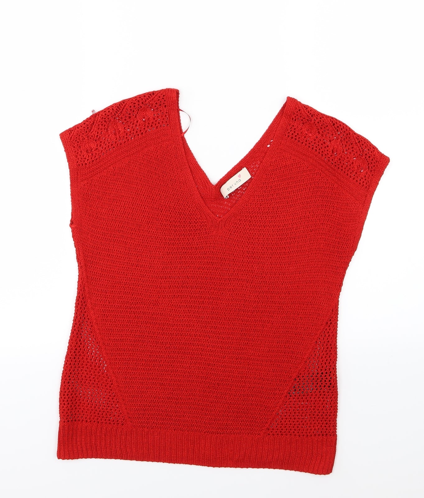Marks and Spencer Womens Red  Knit Pullover Jumper Size 10